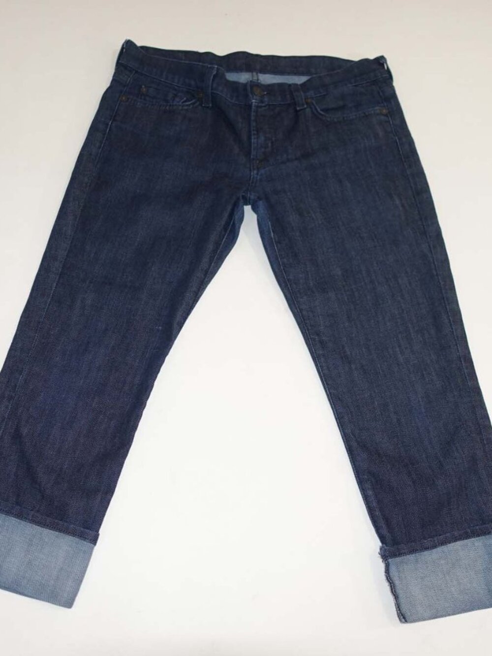 7 For All Mankind Women's Roxanne Skinny Cropped Jeans Size 30 Low Rise USA Made